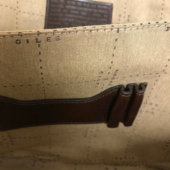 Moore & Giles Slim Portfolio Briefcase Brown Leather NEW with dust bag - Picture 9 of 12